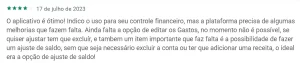 Avaliação do app de finanças Minhas Economias