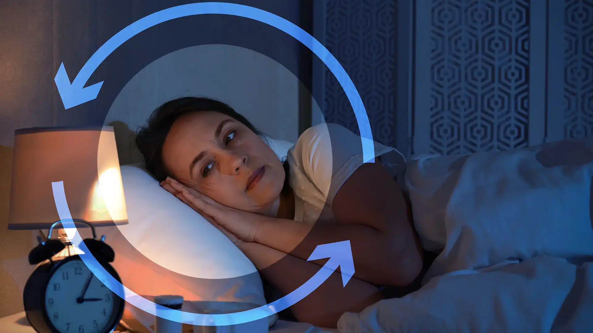 Mulher se preparando para dormir